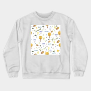 Forest Pattern Crewneck Sweatshirt